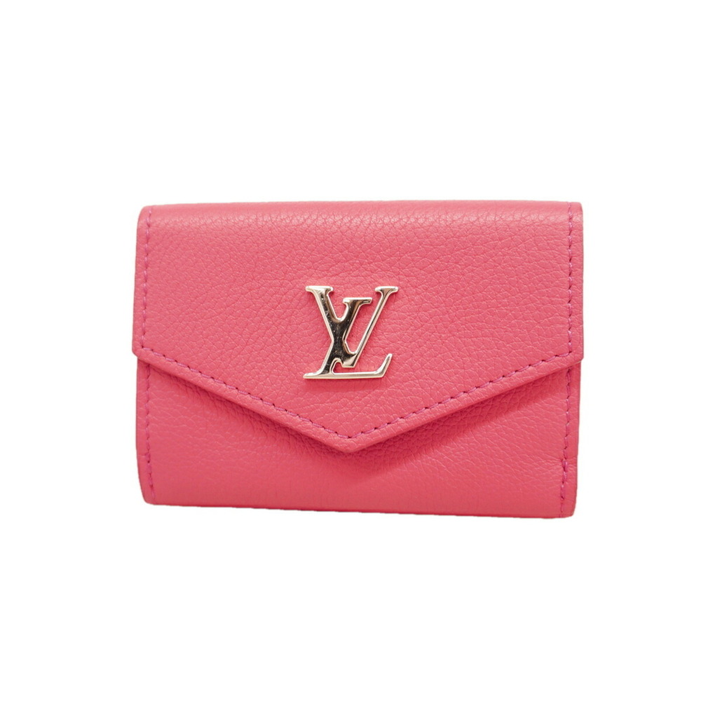 Louis Vuitton Tri-fold Wallet, Taurillon Leather, Portefeuille Lock Mini, M81...